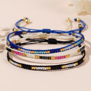 Bracelets porte-bonheur ajustables en perles tissées et tressées multicolores Ximang 2026, style traditionnel, nouveauté été pour femmes, vente en gros - Product Image 1