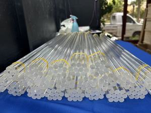 Hình trụ tùy chỉnh rõ ràng thủy tinh thạch anh thanh silica thạch anh trong suốt - Product Image 2