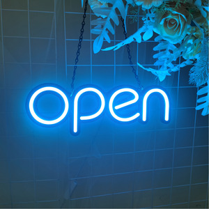 Señal de neón LED abierta, señal de luz de neón personalizada, de <span class=keywords><strong>noche</strong></span> - Product Image 1
