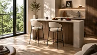 Chaise de salle à manger moderne en velours gris clair, hauteur réglable, pour la maison, le bureau et la salle de bain (DC-5080)
