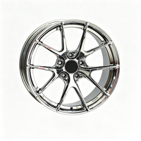 Nouvelles jantes en alliage d'aluminium forgé monobloc chromées 16-20 pouces 5x120/5x114.3/5x112 25 mm multi-branches pour M3 F80 Audi A4 Mercedes