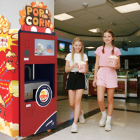 Volledig automatische popcornmachine voor bioscopen, winkelcentra en attractieparken