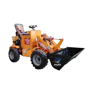 battery 4 wheel drive telescopic chinese small electric mini compact wheel loader price mini skid steer for sale diesel