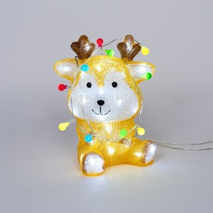 RENOS DE ACRÍLICO ILUMINADOS CON 40 LED BLANCO FRÍO 21X15 H. 27CM - Product Image 1