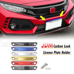 Support de Plaque d'Immatriculation Avant Universel 6 Couleurs en ABS Style Carbone, Cadre Décoratif de Relocalisation - Product Image 1