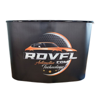 Portable Mobile En Plastique En Plein Air Commerce Avant Bureau Stand Publicité Promotion Plate-Forme Sports Événement Stand Plate-forme De Marketing