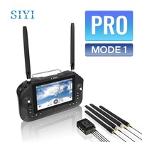 Station de sol portable SIYI UniRC 7 / 7 Pro double fréquence 2,4 et 5 GHz, contrôleur intelligent avec portée de 40 km et moniteurs FPV HD 7 pouces