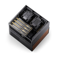 Boîtier Mini-ITX JONSBO N5, Châssis ATX Mid Tower, 8+1 baies HDD, double ventilateurs 120mm, alimentation SFX 1U, USB, acier noir, en stock