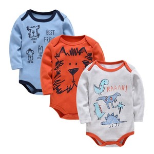 <span class=keywords><strong>Lot</strong></span> de 3 Vêtements Bébé Gros Printemps Automne Imprimé <span class=keywords><strong>Manches</strong></span> <span class=keywords><strong>Longues</strong></span> Naissance Body - Product Image 5