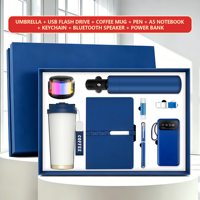 Coffret Cadeau d'Entreprise de Luxe : Tasse Isotherme en Acier Inoxydable, Carnet Sérigraphié, Kits Exécutifs – Idéal pour Cadeaux d'Affaires
