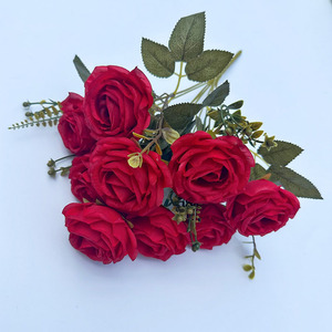 Ramo de Rosas de Seda Hechas a Mano DREA, Flores Artificiales de Tacto Real para Decoración de Bodas, Hogar, Navidad y Graduación - Product Image 6