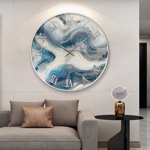 Reloj de Pared Decorativo de Acrílico 3D Personalizado y Creativo para Entrada, Sala de Estar, Comedor, Decoración del Hogar, Pintura de Porcelana de Cristal - Product Image 3