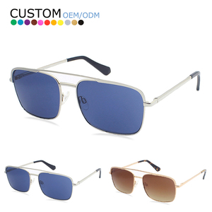 แว่นกันแดดทรงสี่เหลี่ยมเล็ก กรอบโลหะ สไตล์เรโทรสุดฮิต สำหรับกิจกรรมกลางแจ้งและวันหยุด - Product Image 1