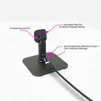 Station de charge pour lunettes intelligentes Meta Ray-Ban, base de charge double pour lunettes et étui, support de charge rapide Type-C, accessoires de jeu