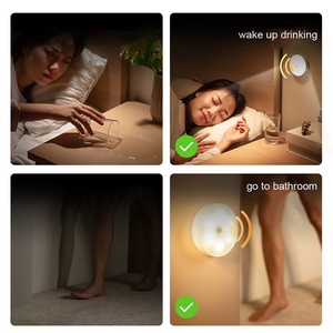 Fabbrica di Vendita Calda HA CONDOTTO LA Luce di Notte Super Sensibile Astuta Magnetica 6 LED di Movimento Sensore di Luce di Notte per soggiorno - Product Image 6