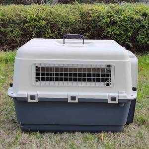 Besky 2026 Klassischer Robuster Kunststoff-Großtiertransporter mit Kunststoffwanne für Katzen und Hunde Reisekäfig - Product Image 5