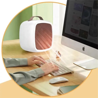 Chauffe-ventilateur de bureau portable électrique 500W PTC, mini, 2 niveaux de chauffage, pour intérieur et voiture - Offre Spéciale