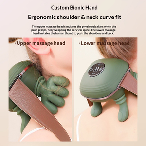 Многофункциональный портативный массажер для шеи с индивидуальной настройкой OEM, с красным светом, подогревом и функцией шиацу для шеи и плеч - Product Image 4