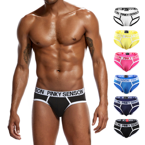 Эластичные бесшовные трусы-боксеры с индивидуальным логотипом, ребристые, сексуальные, дышащие, вязаные, антибактериальные, с поддержкой - Product Image 2