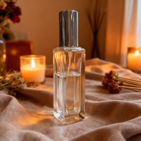 Flacon de parfum en verre portable haut de gamme personnalisé de 3 ml, 10 ml, 15 ml, 20 ml avec boîte