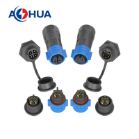PCB Board Panel-Mount Plasti Waterproof Plug K15 10A Power Quick Connector Solder/Screw LugI 2PIN 3PIN 4PIN 2 + 3PIN Connector