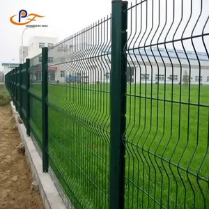 hot sale Cheap price wire mesh pvc coated fence galvanized garden fence curve 3D welded wire mesh fence panel