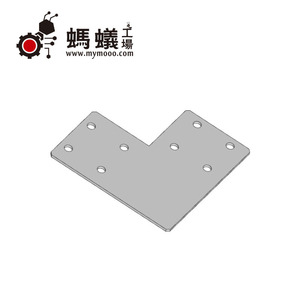 Placa de Conexión de Perfil de Aluminio Ant Factory, 40 Ranuras, Serie 10, Acero Inoxidable GB799-1988, Uso en la Industria de la Construcción - Product Image 3