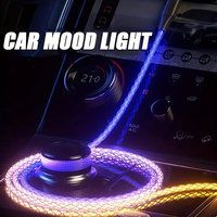 6A Charge rapide Câble USB C Multicolore LED RGB Lumière Gradient 3 en 1 Chargeur Câble pour iPhone 15 Samsung