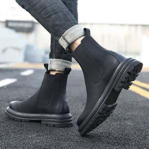 أحذية سلامة جلدية بدون أربطة مع نعل مطاطي مضاد للانزلاق ومقدمة فولاذية بتقنية جوديير - Product Image 3