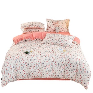 Ensemble de literie quatre pièces en coton <span class=keywords><strong>moulu</strong></span> pur épaissi ensemble de draps et de couettes ensemble de literie trois pièces en sergé Simple impression 10 40 - Product Image 5