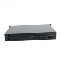 Châssis de serveur de communication électronique en acier anodisé sablé 1,5U pour amplificateur, boîtier de rack en tôle d'aluminium