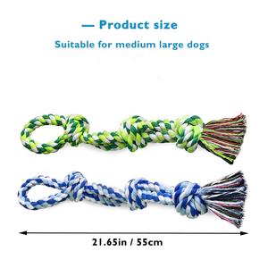 Yıkılmaz köpek ağır köpek Ate halat oyuncak köpek yemek halat römorkör oyuncaklar köpekler için - Product Image 4