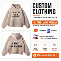 Sweat-shirt à capuche beige de haute qualité avec logo personnalisé, coupe ample, grande taille, en molleton épais, OEM ODM, streetwear, pour hommes