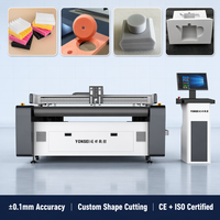 Plotter de Corte CNC de Cama Plana YS con Certificación CE, Máquina de Corte con Cuchilla Oscilante para Esponja, Láminas de Espuma y Espuma EVA