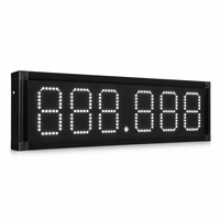 Panneau d'affichage LED 6 pouces pour prix du carburant, affichage numérique 7 segments pour station-service