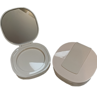 Conteneur d'emballage cosmétique compact à double étage en plastique ABS écologique, matériaux recyclés, forme de palette d'ombres à paupières personnalisée