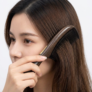 Handmade Wooden Hair <b>Comb</b> Set Natural Anti-Static Detangler 130mm & 182mm Size Modern Craft Design - Product Image 2