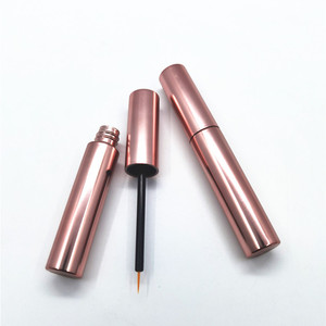 Envase al por mayor de 10 ml para pegamento de pestañas, color morado dorado, con etiqueta privada personalizada, para delineador de ojos - Product Image 4
