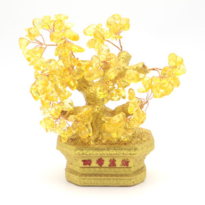 Árbol de Feng Shui de Cristal Natural Hecho a Mano, Árbol Bonsái de Piedras Preciosas para la Fortuna y la Riqueza, Precio de Fábrica, para Decoración - Product Image 1