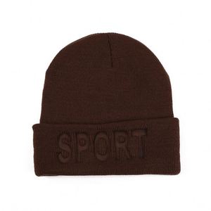 2024 New Winter Trendy Women Men Warm <b>Hat</b> Knitted Beanie <b>Hat</b> With Embossed Sports Logo - Product Image 6