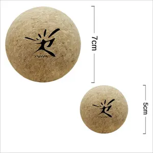 Natural Customized LOGO Cork Massage Ball Cork Peanut Ball Cork Double Balls