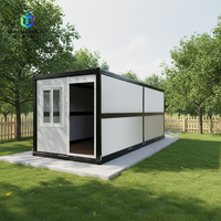 Casa Contenedor Plegable y Transpirable de 20 pies, Diseño Moderno, 5 Años de Garantía - Hogar Prefabricado Portátil para Estudio o Vivienda al Aire Libre
