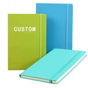 Wholesale A5 <b>Creative</b> Hardcover Leather Custom Notebooks Planners Custom Color Printed Cover Thermal Binding 80 Sheets for - Product Image 1