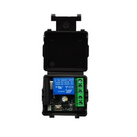 Vente en gros avec télécommande DC 12V/24V 433 MHZ Télécommande noire sans fil pour éclairage de porte de garage