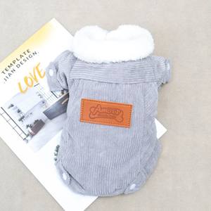 Vêtements pour chiens, automne/hiver, plus velours, épaissi, chaud gilet en laine d'agneau, <span class=keywords><strong>bouledogue</strong></span> français, Corgi, chat, vêtements pour animaux de compagnie - Product Image 4