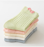 Enfants respirant Cool chaussettes dessin animé mignon bébé chaussettes coton peigné nouveau-né chaussettes