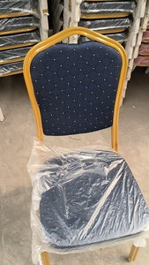 Luxury Fabric Stackable Hotel Restaurant Banquet <b>Chairs</b> with Modern Design Aluminium <b>Metal</b> Legs Indoor <b>Outdoor</b> Use - Product Image 5