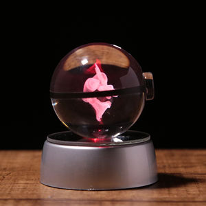 Alakazam K9 3 डी लेजर उत्कीर्ण क्रिस्टल ग्लास पोकबॉल 3 डी लेजर कट क्राफ्ट - Product Image 6