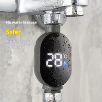 Termómetro de Baño para Bebés, Accesorio de Ducha con Pantalla LED, Energía Solar, Diseño Moderno, Indicador de Temperatura del Agua