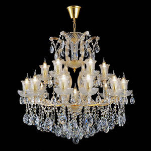 ثريا كريستالية فاخرة LED مع مصباح متدلي كريستال K9 لتزيين غرفة المعيشة وغرفة الطعام - Product Image 6